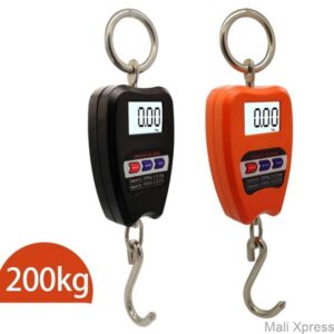 200kg Mini Crane Scale Digital Hanging Scale Weighing Scale with 2 AA Battery Heavy Duty Portable Scale