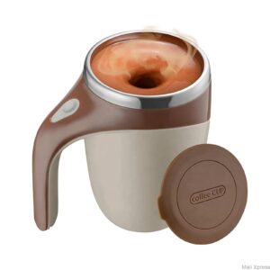Self Stirring Mug 380ml Automatic Magnetic Mug Insulated Stirring Coffee Mug Electric Automatic Self Mixing Stainless Steel Thermal Whisk Cup 304 stainless steel mug