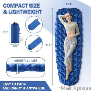 Sleeping Mat Self Inflatable Outdoor Camping Air Mattress Sleeping Pad Waterproof Ultra Light Weight